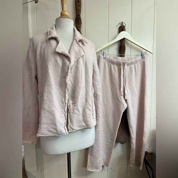 Frank & Eileen $526 Set Mini Belfast Blazer Jacket Catherine Pants Triple Fleece